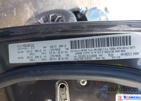 2018 Ram 2500 Tradesman 4X4 6'4 Box from USA, damaged, VIN 3C6UR5CL8JG106940